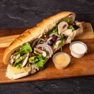 באגט גבינות + ירקות